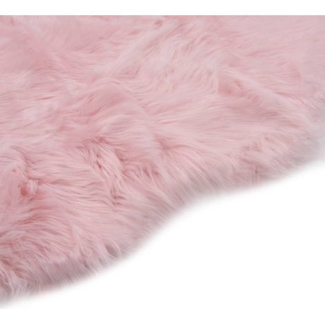 Maison Exclusive - Teppich 60x90 cm Künstlicher Schafspelz Rosa