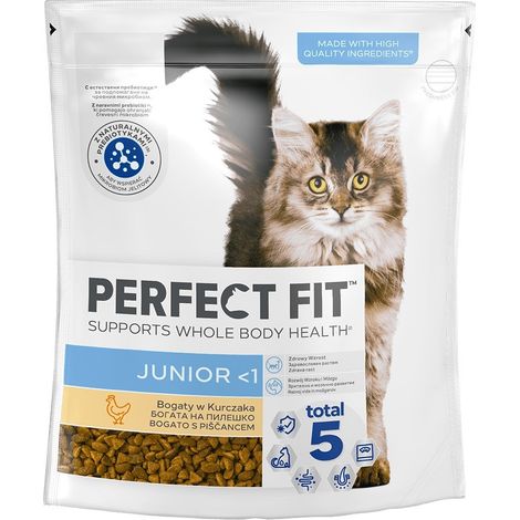 PERFECT FIT Junior Trockenfutter für Kätzchen mit Huhn 750 g 1 Stück.