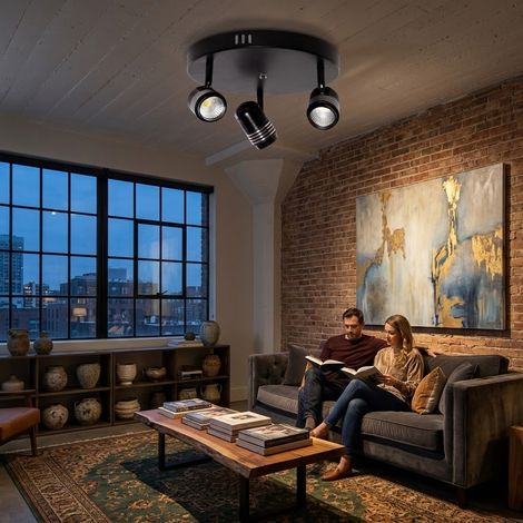 Aplique LED 27W 2.430Lm 6000ºK Arianna 40.000H [HO-3X9COB-WALLLIGHT-B-CW] (1/3)
