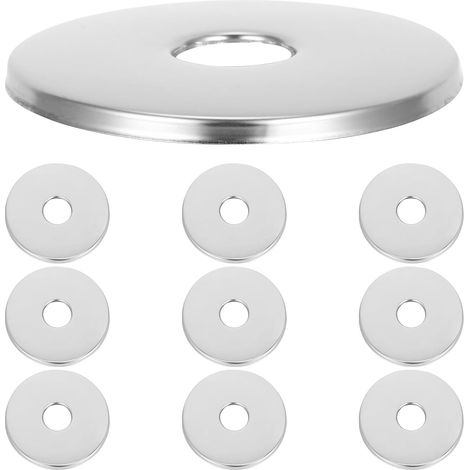 Couvercle de Robinet Acier Inoxydable Argenté, 10 Pièces (1/5)
