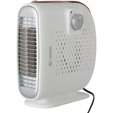 Greenice – Radiateur soufflant 500W – Thermostat réglable – Protection surchauffe – Polypropylène durable – Design vertical/horizontal