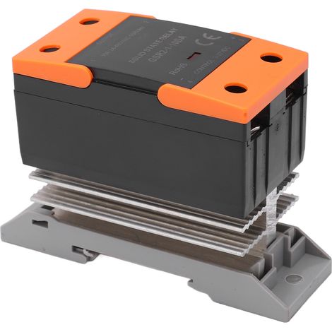 Kompaktes Halbleiter-Relaismodul mit Kühlkörper, DC-Eingang 3–32 V, AC-Ausgang 24–480 V (1/5)