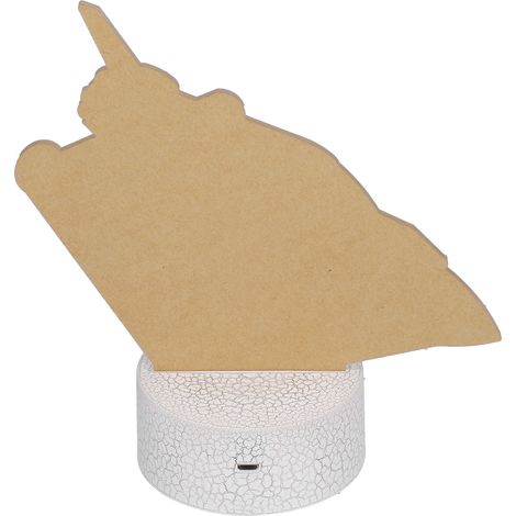 3D-Nachtlicht, 16 Farben, dimmbar, 4 Blinkmodi, Fernbedienung, Touch-Schalter, Raumschiff-Lampe, Geschenk für Kinder (1/5)