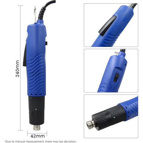 Tragbarer elektrischer Schraubendreher, kabelgebundener Schraubendreher, einstellbares Drehmoment, Reparaturwerkzeug mit 1/4"-Bit-Durchmesser (1/5)