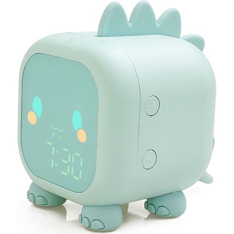 Réveil Enfant Dinosaure avec Veilleuse - Horloge d'Éveil Amusante pour Chambre, Apprentissage de l'Heure (1/5)