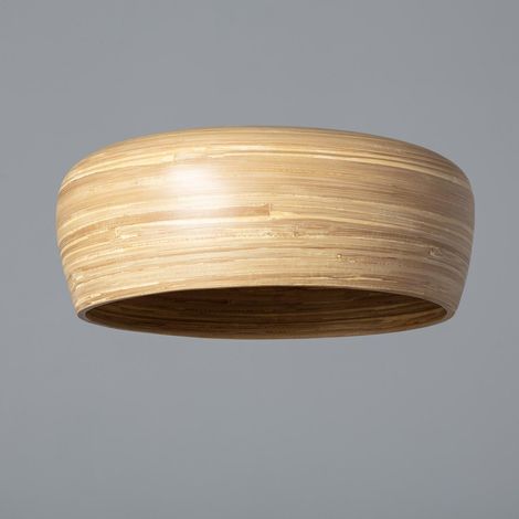 Pantalla Lámpara Colgante Bambú Shuka Sari Ø350 mm ILUZZIA Natural
