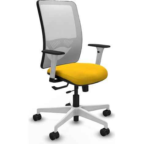 Chaise de bureau piqueras y crespo Zulema blanc soutien lombaire (1/2)