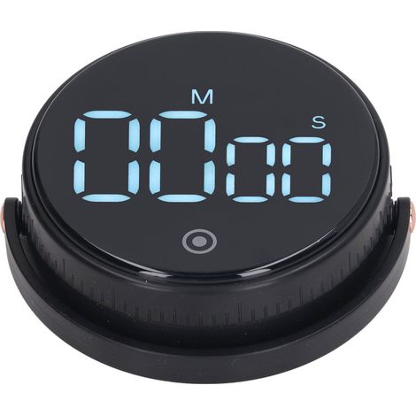 Minuteur de Cuisine Magnétique avec Grand Écran LED, Chronomètre à Rebours pour Cuisine, Gym et Enfants, Volume Ajustable (1/5)