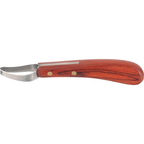 Outil de Maréchal-ferrant en Acier au Manganèse Manche en Bois de Pêche Couteau à Sabot Compact et Résistant à L'usure pour Usage Quotidien en Écurie (1/5)