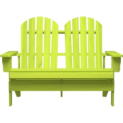 Maison Exclusive - Adirondack-Gartenbank 2-Sitzer Massivholz Tann