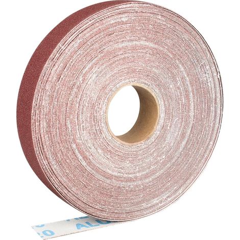 Schleifpapierrolle 2,5cm x 25m, Körnung 120, Aluminiumoxid, für Holz & Metall (1/5)
