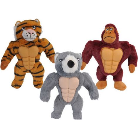 Peluche Tigre , matériau TPR, 30 cm, peluche résistante avec sons intégrés pour chiens