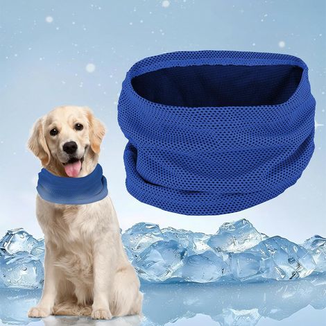 Kühlhalstuch für Hunde, Kühlhalsband für Hunde, Kühlhalsband für Hunde, Kühlhalsband für Hunde, Kühlhalsband für Hunde (Dunkelblau - L) (1/5)