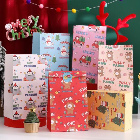 Förpackningsmaterial 6 sacs en papier kraft Coffret cadeau (1/3)