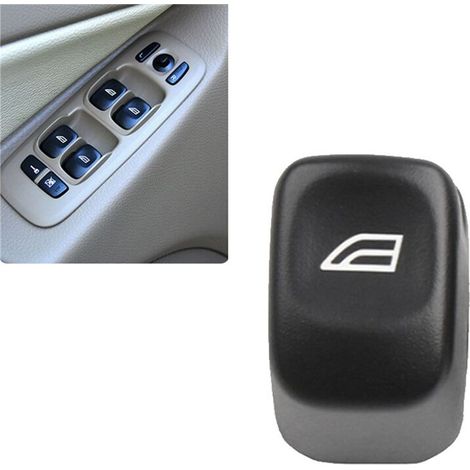 Dos botones de interruptor para el regulador de la ventana delantera para vehículos XC90 (2003-2012), S60 (2001-2009), V70, XC70 y S80. (1/4)