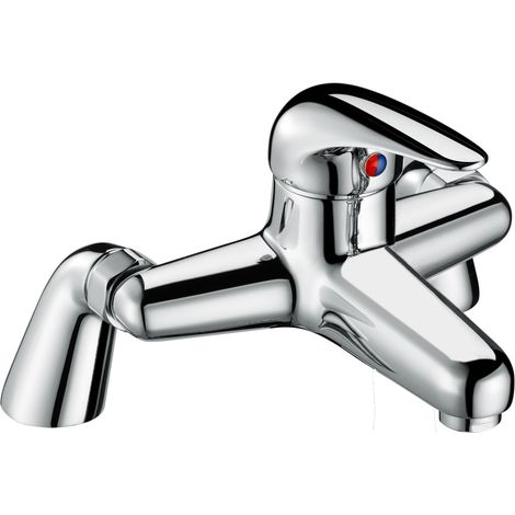 V Series Lever Handle Bath Filler Mixer Tap Chrome Mixer Taps Modern Bathroom (1/4)