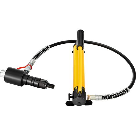 Mophorn Hydraulischer Auspuffrohr-Aufweiter von Brand X, Größe 1-5/8" bis 4-1/4", 10 T, manuell, mit 4 Matrizen und 2 Aufbewahrungsboxen für Kupfer- und Aluminiumrohre – Amazon Title