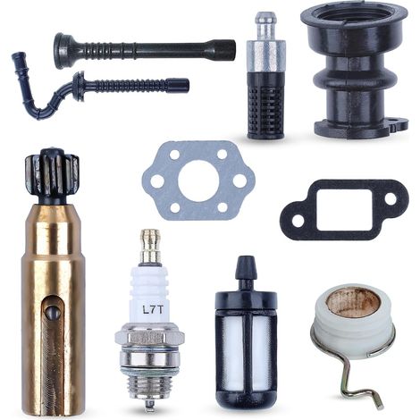 Adefol Kit de collecteur d'admission, pompe à huile, engrenage de vis sans fin pour Stihl 025 023 021 MS250 MS230 MS210 11231412200 11236403200 (1/5)