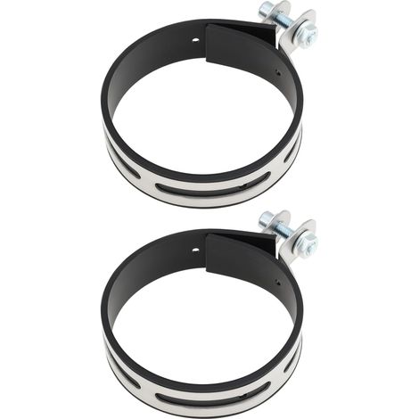 2pcs Supports de Fixation pour Silencieux D'échappement de Moto de 100 mm avec Collier de Serrage (1/5)