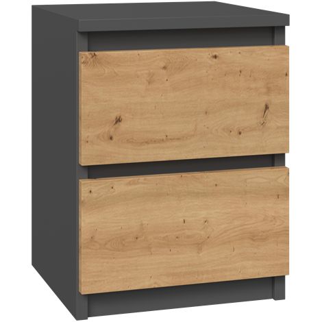 Malwa M2 ANTHRAZIT ARTISAN Nachttisch
