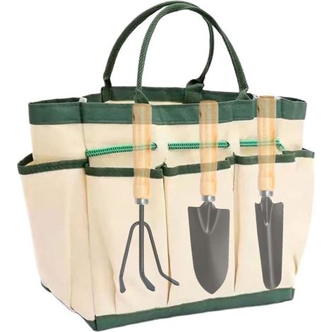 Sac À Outils De Jardin Robuste, Sac De Rangement Fourre-Tout De Jardin, Poches De Rangement pour Outils De Jardinage, Sac (1/5)