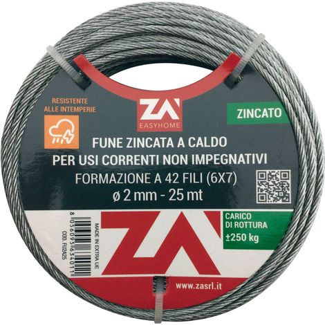 CAVETTO ARGANELLO 49F C/ANIMA ACC D 1,8 MM 9 M- 1,0 pz