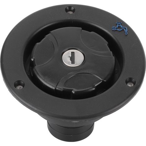 Bouchon de remplissage d'eau douce à gravité, verrouillable et étanche, avec 2 clés, pour camping-cars, caravanes et mobil-homes. (1/5)
