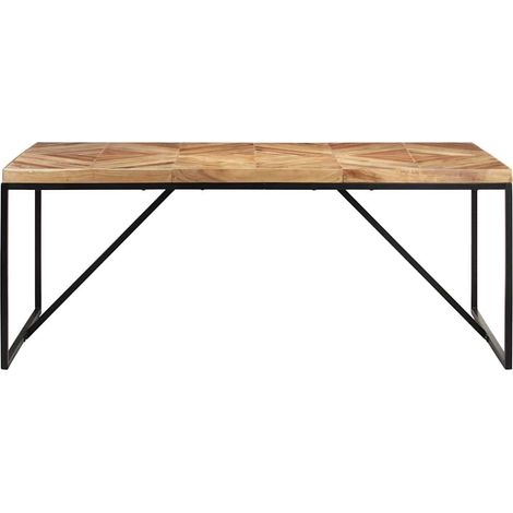 Maison Exclusive - Tavolo da Pranzo 180x90x76 cm Legno Massello di Acacia e Mango (1/5)