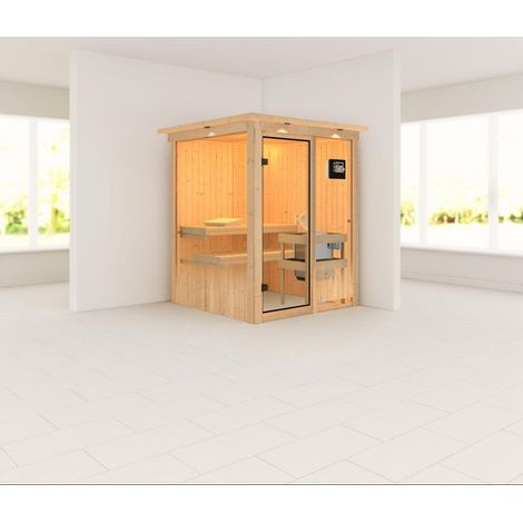 Norin Front,9kW Bio.Strg easy bronzierte Ganzglastür u. DK