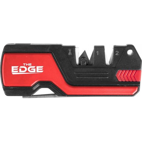 THE EDGE bushSHARP roter Messerschärfer + Feuerstarter