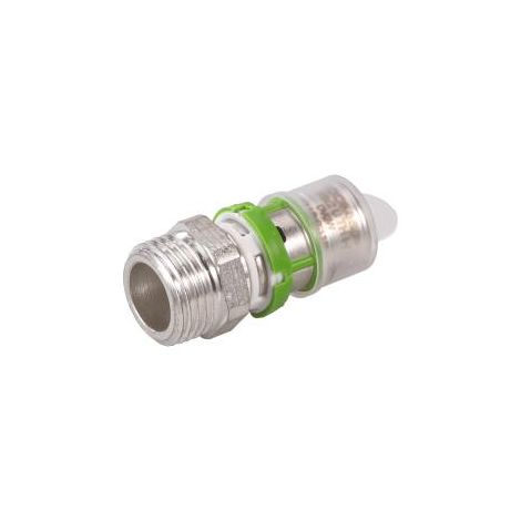 Lot de 10 raccords multicouche droits à sertir Ø20 - mâle 1/2'' (15/21) - Comap