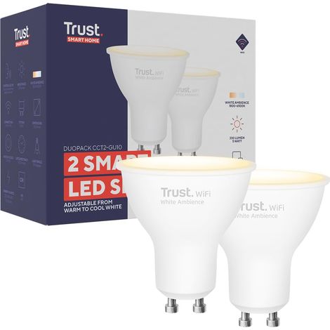 GU10 Ampoule Connectée Lampe LED Spotlight Dimmable Blanc, Lot de 2 (1/5)