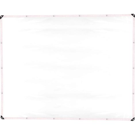 Lona de PE transparente e impermeable – tamaño 2 x 2,5 m (1 pieza) – con ojales metálicos para su fijación. (1/5)