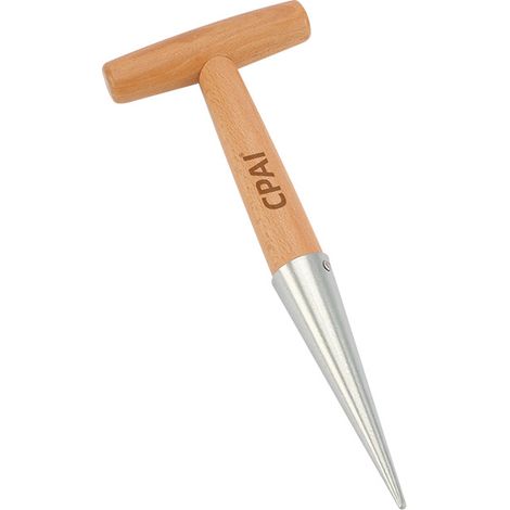 Ensemble Outils de Jardinage en Acier Inoxydable - Semoir à Trous, Transplantoir et Fertiliseur pour Potager, Semis de Fleurs et Plantation de Légumes-x