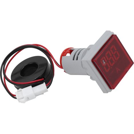 Ampèremètre numérique à signal carré, voyant lumineux, 220 V CA, AD16-22FSARed (1/5)