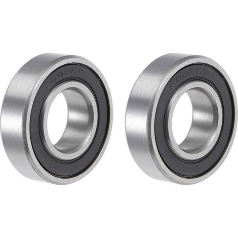 sourcing map Ball Bearing 6002-2RS 15x32x9mm Double Sealed 2Pcs (1/3)
