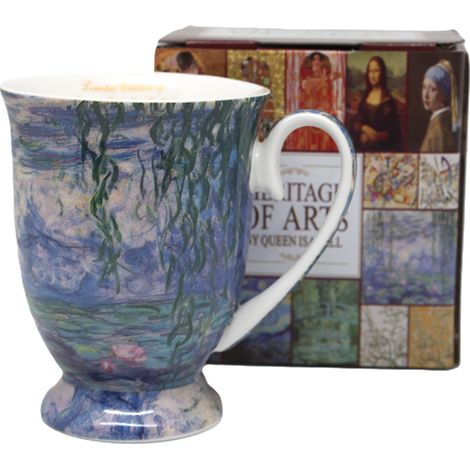 Tazza in porcellana Monet con ninfee, 300 ml, regalo della regina Isabella. (1/5)