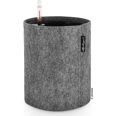 LECHUZA® Pflanzgefäße TRENDCOVER Filz 23 Dark Grey dunkelgrau All-in-One (1/5)
