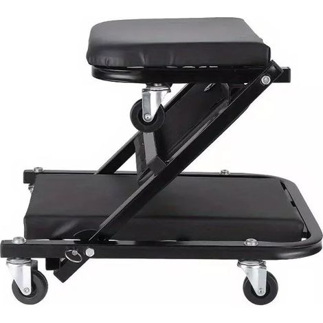Carrello Sgabello Pieghevole 2 In 1 Fino A 150 Kg Carrellino Per Officine Garage (1/4)