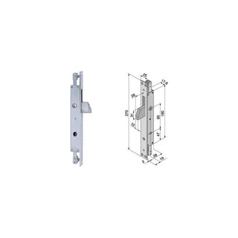 SERRATURA TRIPLICE INFILARE PER MONTANTI SOLO CATENACCIO 285.19- - mm.19 (285.19.01.0) - 1 pezzi WELKA