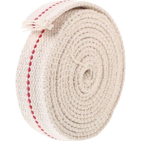 Mèche Coton pour Lampe à Huile Mètres Tressée pour Remplacement Lampe Pétrole Flamme Stable et Accessoire Pratique (1/4)
