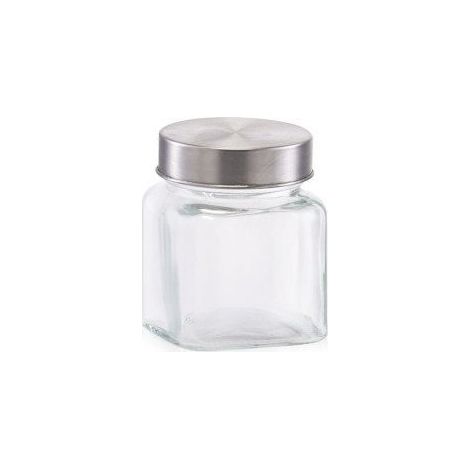 Accesorio de cocina zeller vidrio 250 ml tapa acero inoxidable hermético