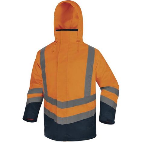 PARKA HAUTE VISIBILITE OPTIMUM3 ORANGE/MARINE DELTA PLUS OPTI3OM 58/60 (2XL) (1/4)