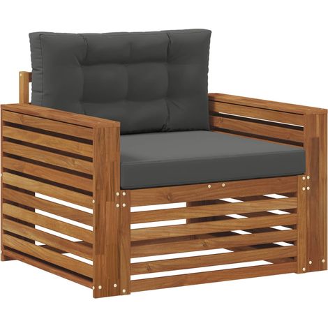 Maison Exclusive - Outdoor-Sofa Massives Akazienholz und Polyeste