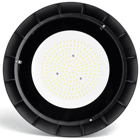 Campana Led industriale UFO 150W Nera IP65 Bianco Neutro 4000K 100LM/W Aigostar (1/5)
