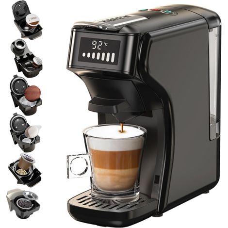 HiBREW – Machine à café à capsules 6 en 1, expresso Multiple chaud/froid, Cappuccino, Dolce Gusto, poudre Nespresso H1B (1/5)