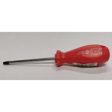 SUKI - GIRAVITE TORX TX15 PER VITI CONTESTA A STELLA - MANICO ROSSO