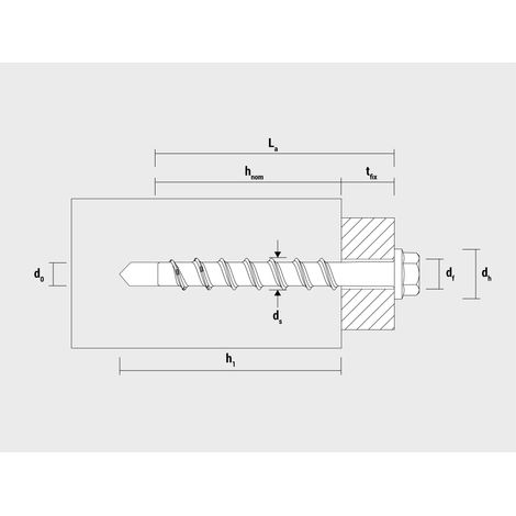 Vite per calcestruzzo CELO BTS5 PT 5-30 / 5 Testa bombata TX25 ZnAl (Per 100)