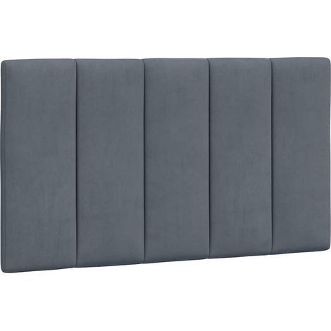 Maison Exclusive - Kopfteil-Kissen "Hanko" Dunkelgrau 80 cm Samt