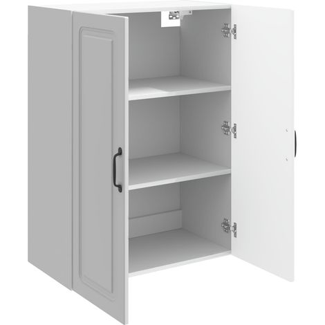 Armadietto a muro Mobiletto a muro Bianco Lucido 66 x 34,5 x 90 cm DAS135303 (1/5)